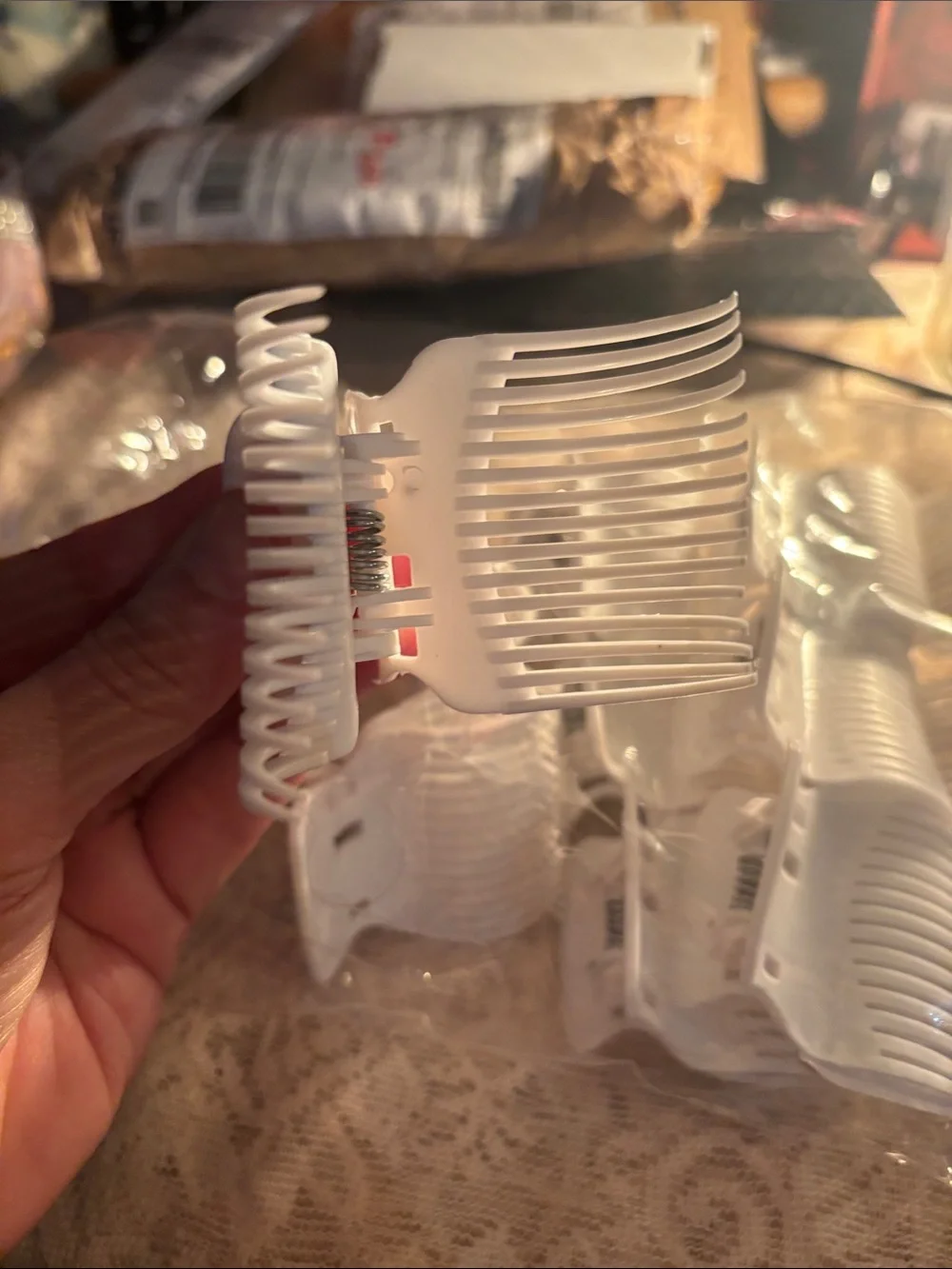New never used hairclips